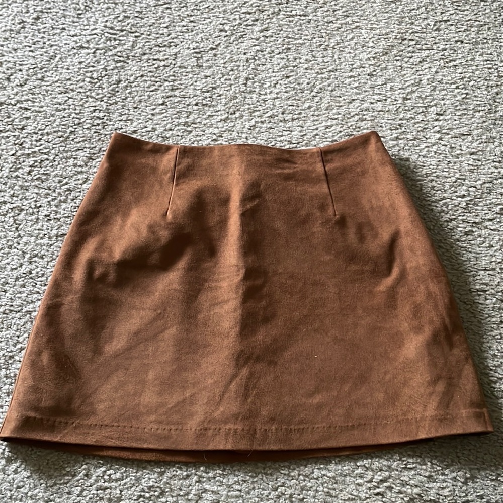 Abercrombie & Fitch Vegan Suede Skort